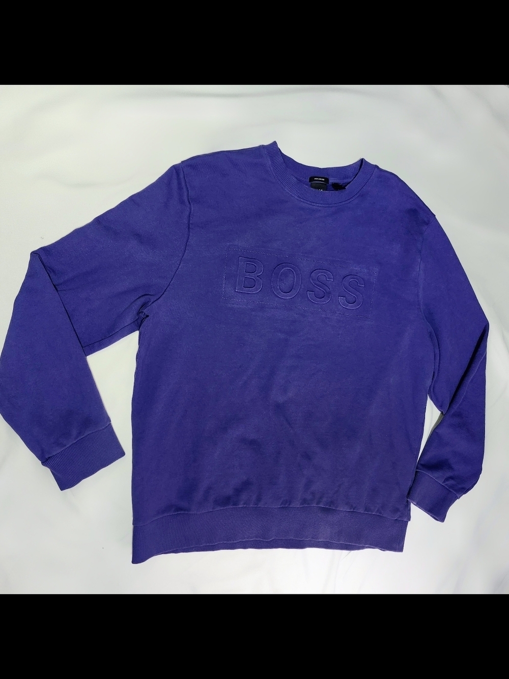 Boss Men's Crewneck Sweatshirt in Deep Purple
